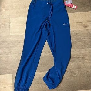 White Cross Joggers Scrub Pants